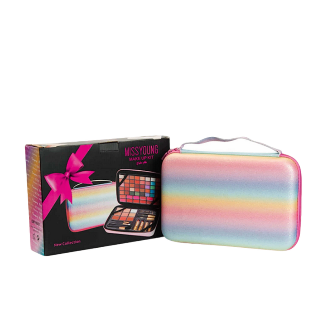 Complete Face Makeup Box with Brushes & Applicators