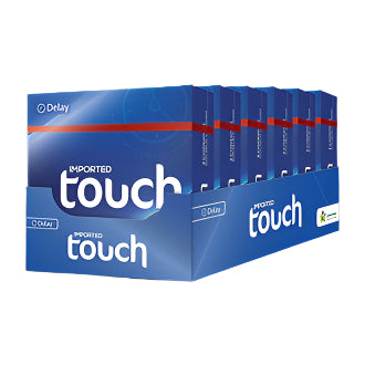 Touch Delay Condoms Dispenser - Fun Pack of 5 - 18 Pieces (6 x 3's)