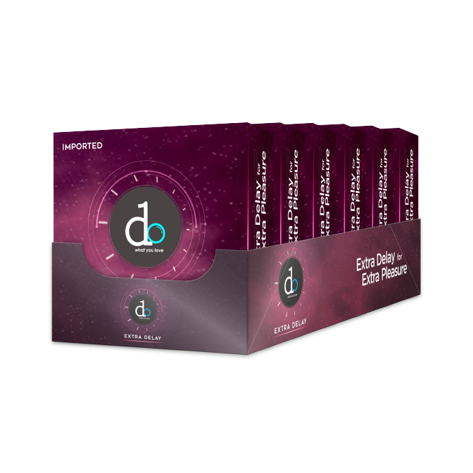 DO Extra Delay Condom Dispenser - Fun Delay Box - 18 Pieces (6 x 3's)