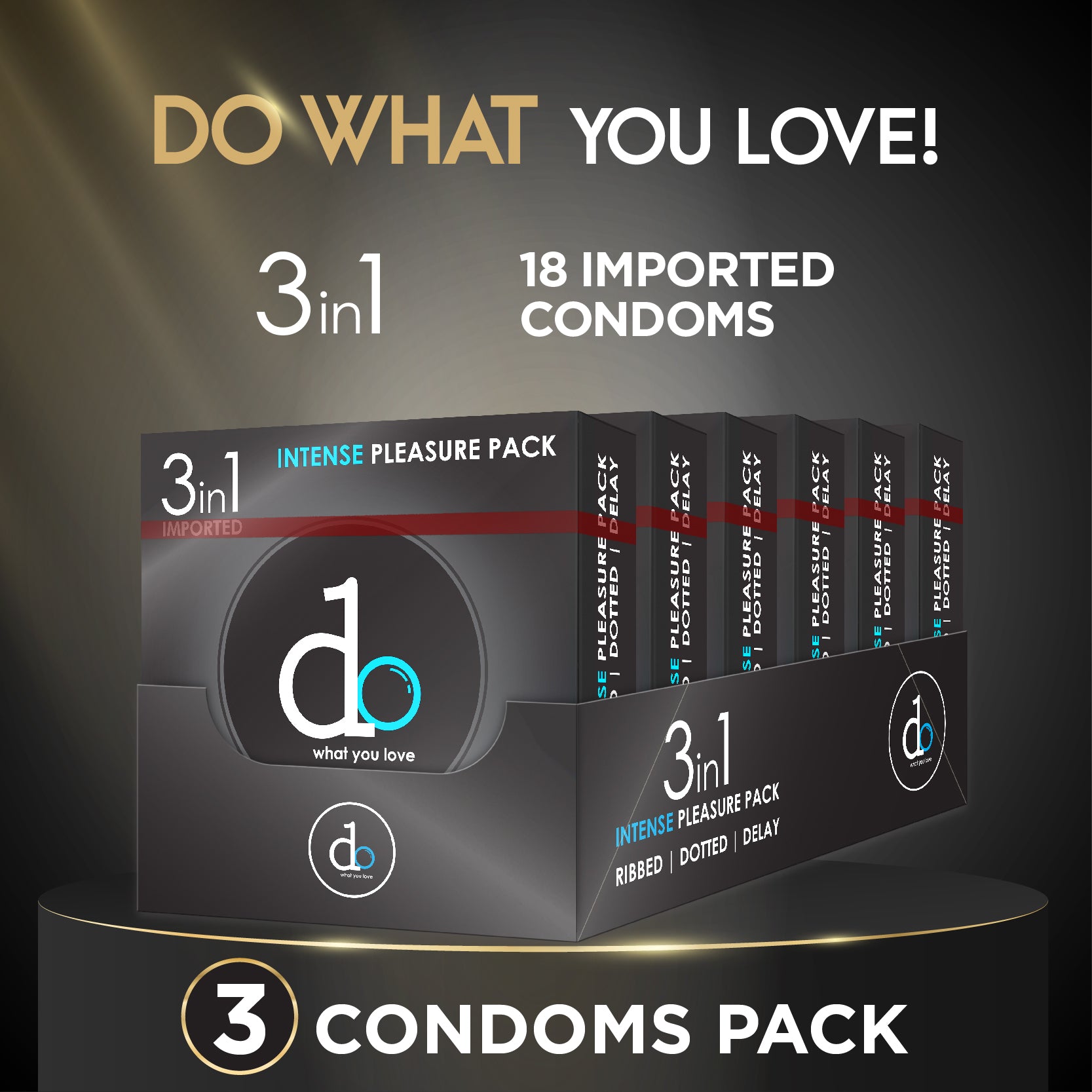 DO 3in1 Condom Dispenser - Fun Box - 18 Pcs