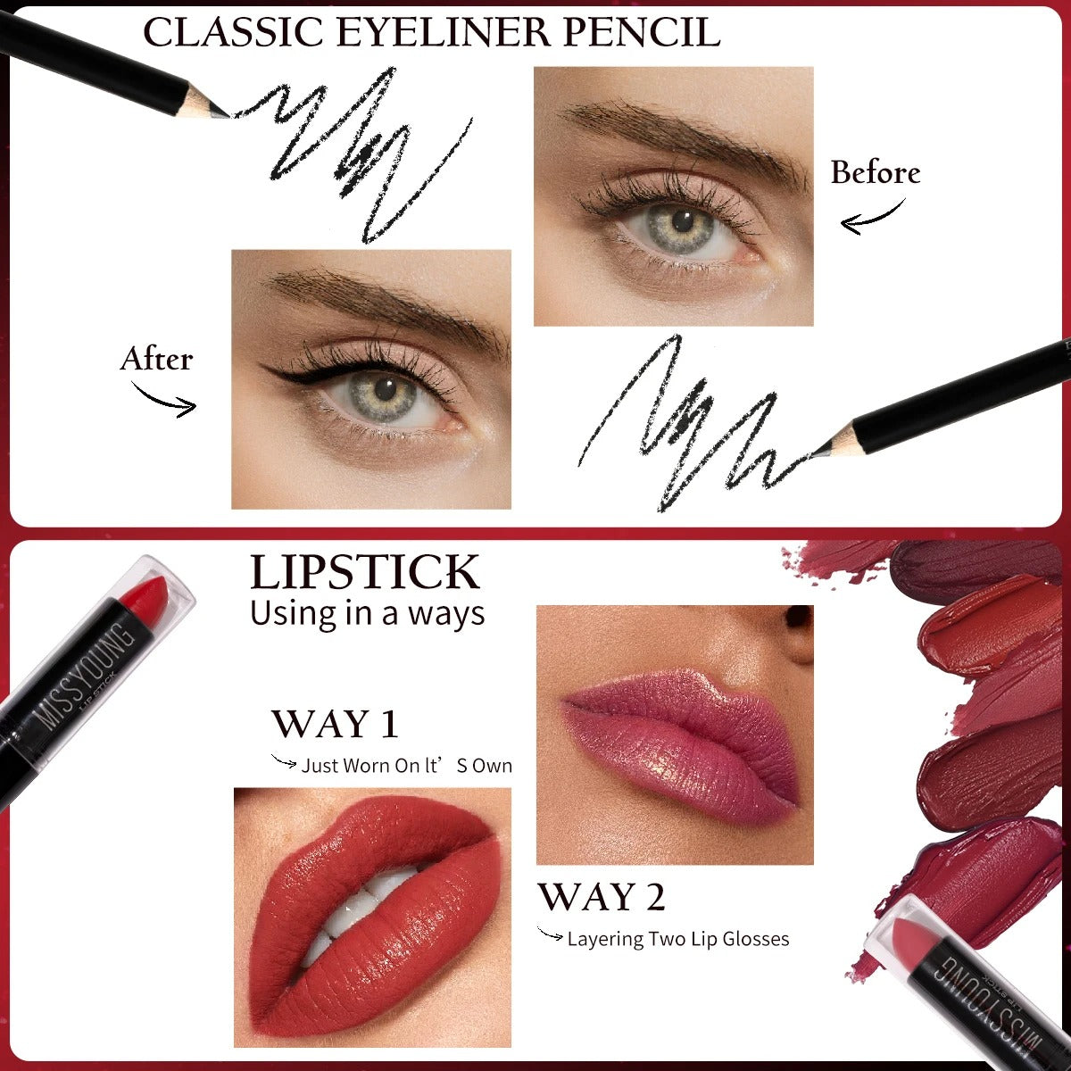 Miss Young All-in-One 77-Piece Women's Makeup Kit