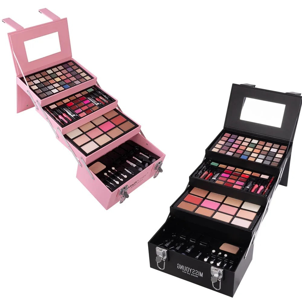Miss Young – Matte Eyeshadow Palette, Mascara, Concealer, Lipstick, Eyebrow Powder & Brushes