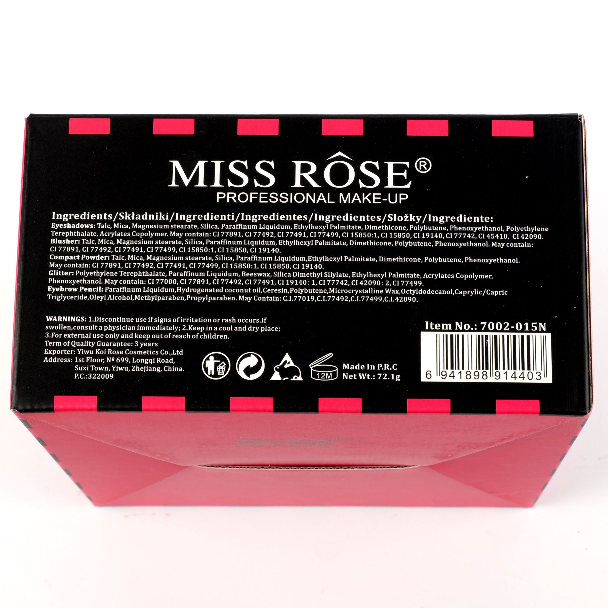 Miss Rose All-in-One Makeup Set for Teens & Women