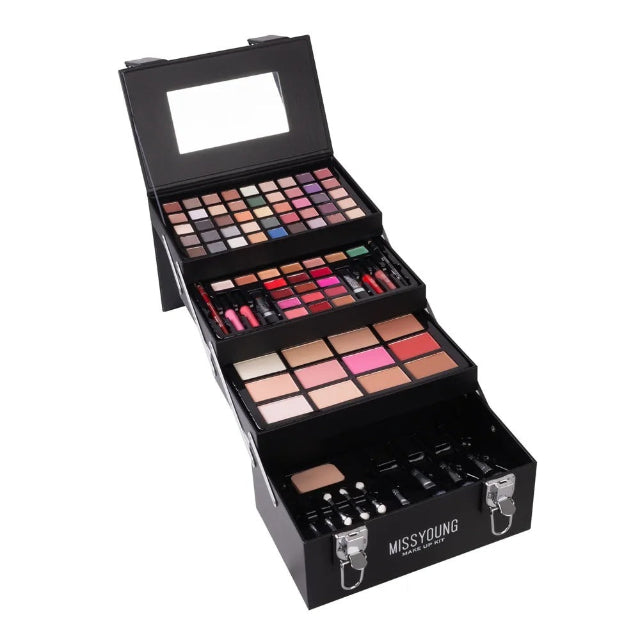 Miss Young – Matte Eyeshadow Palette, Mascara, Concealer, Lipstick, Eyebrow Powder & Brushes
