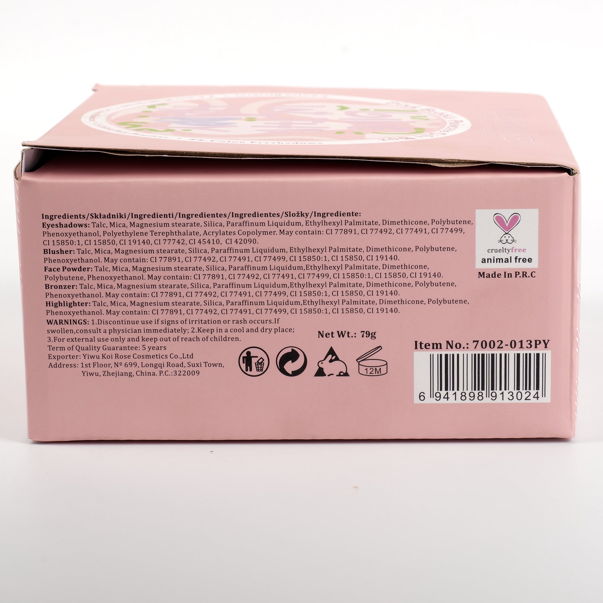 Miss Rose Portable Professional Makeup Kit